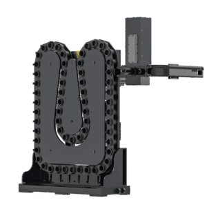 Chain-type hydraulic slide rail tool magazine